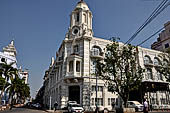 Yangon Myanmar. Looking east on Mahabandoola Rd. 